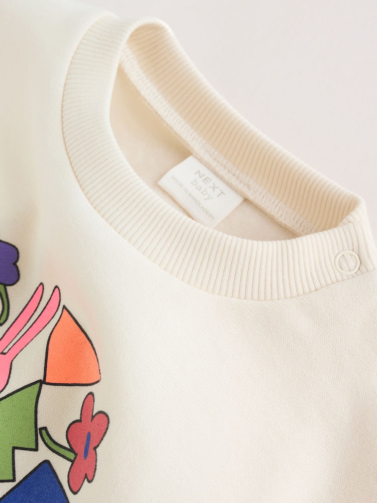 Multi Baby Sweat Top And Joggers 6 Pack (0mths-3yrs)