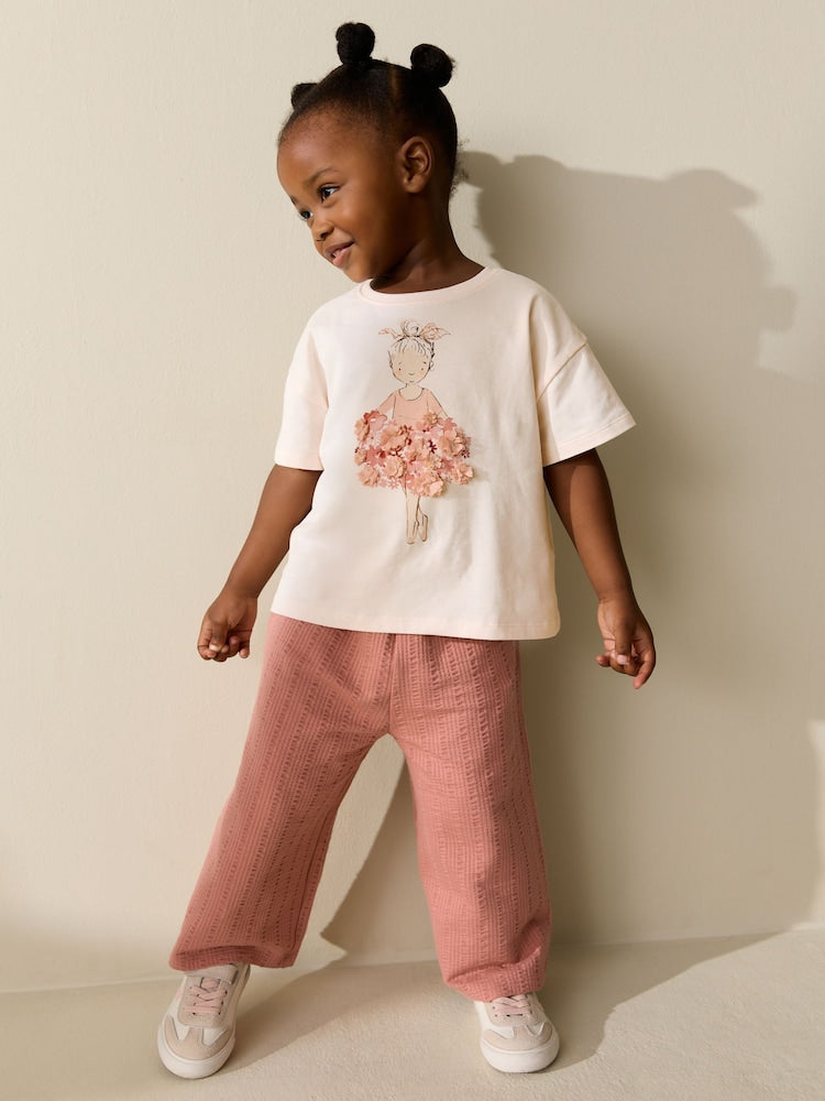 Pink Ballerina Short Sleeve T-Shirt (3mths-7yrs)