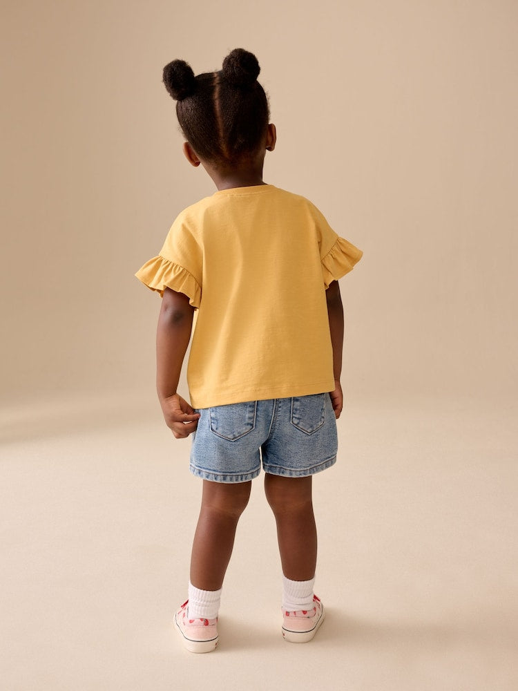 Ochre Yellow Strawberry Short Sleeve T-Shirt (3mths-7yrs)