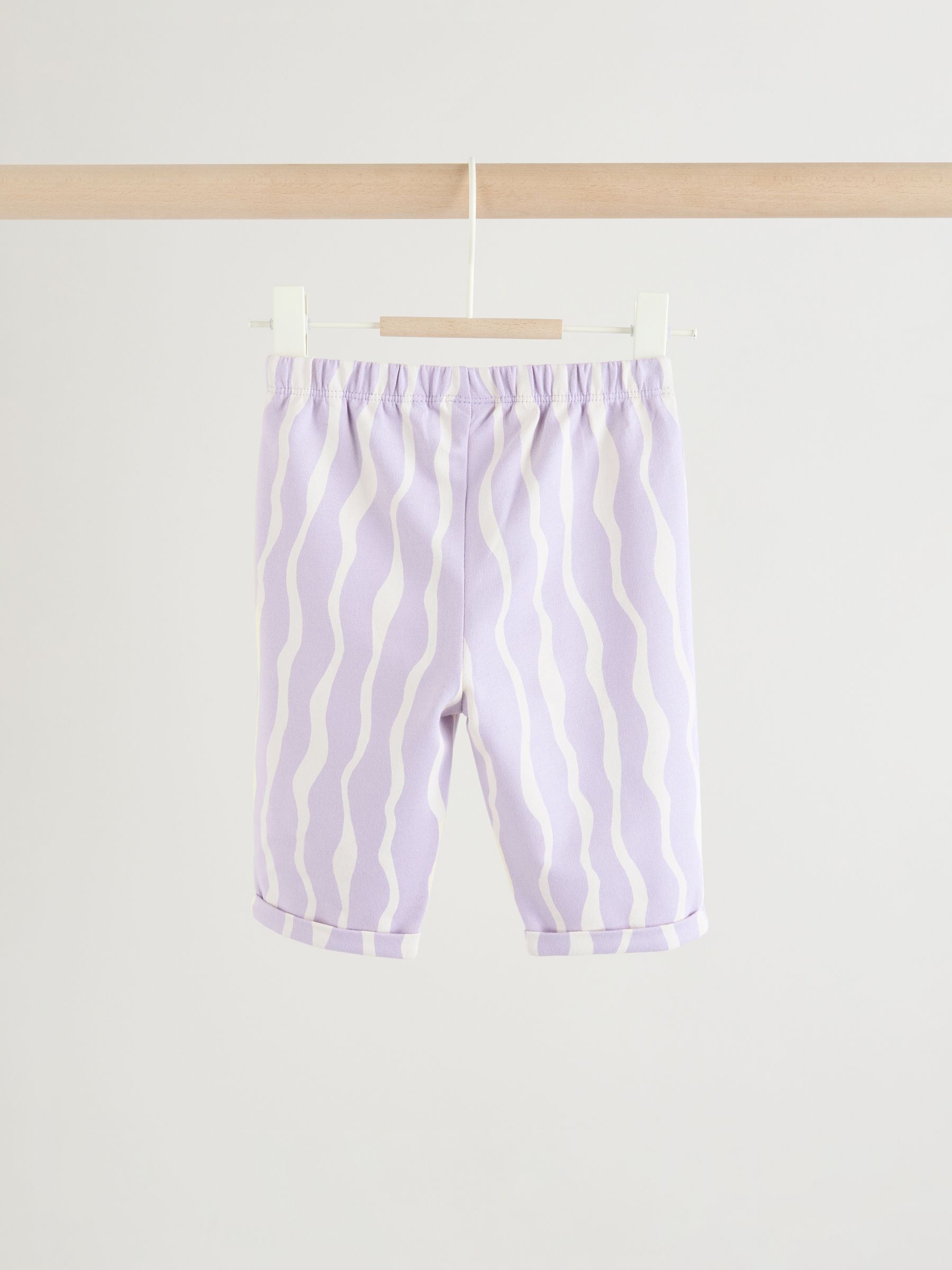 Purple Flower Baby T-Shirts And Trousers 2 Piece Set (0mths-2yrs) - Size 50cm (First Size)