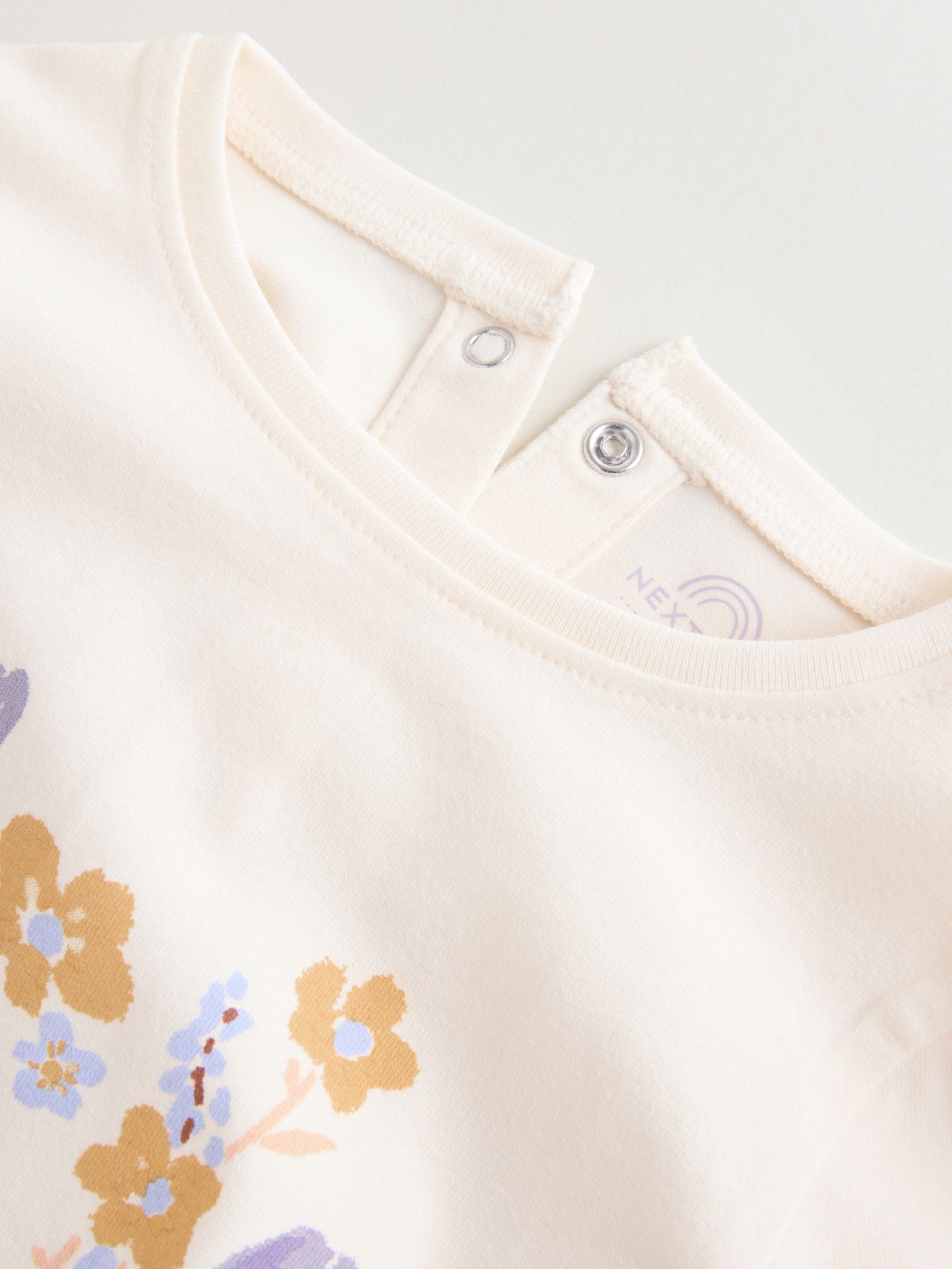 Purple Flower Baby T-Shirts And Trousers 2 Piece Set (0mths-2yrs) - Size 50cm (First Size)