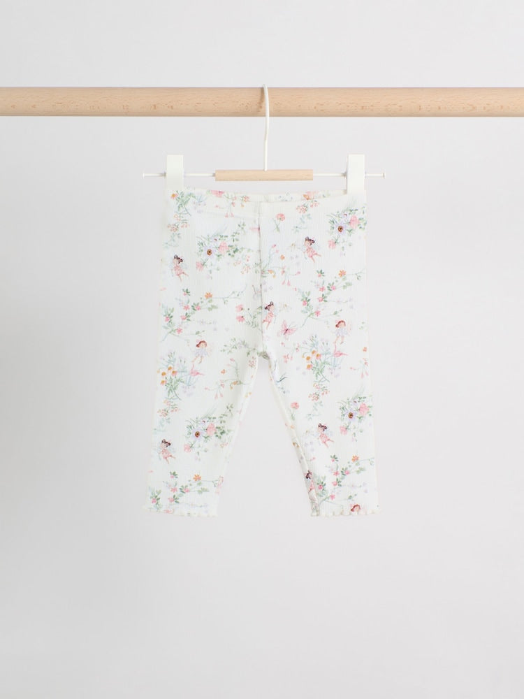White Fairy Peplum Top and Leggings Baby Set (0mths-2yrs)