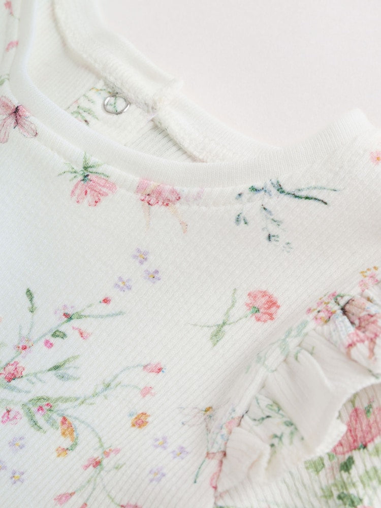 White Fairy Peplum Top and Leggings Baby Set (0mths-2yrs)