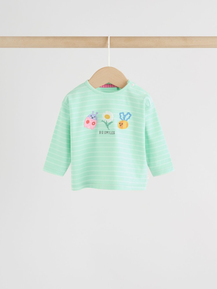 Green Long Sleeve Tops and Trousers Baby 2 Piece Set (0mths-2yrs)