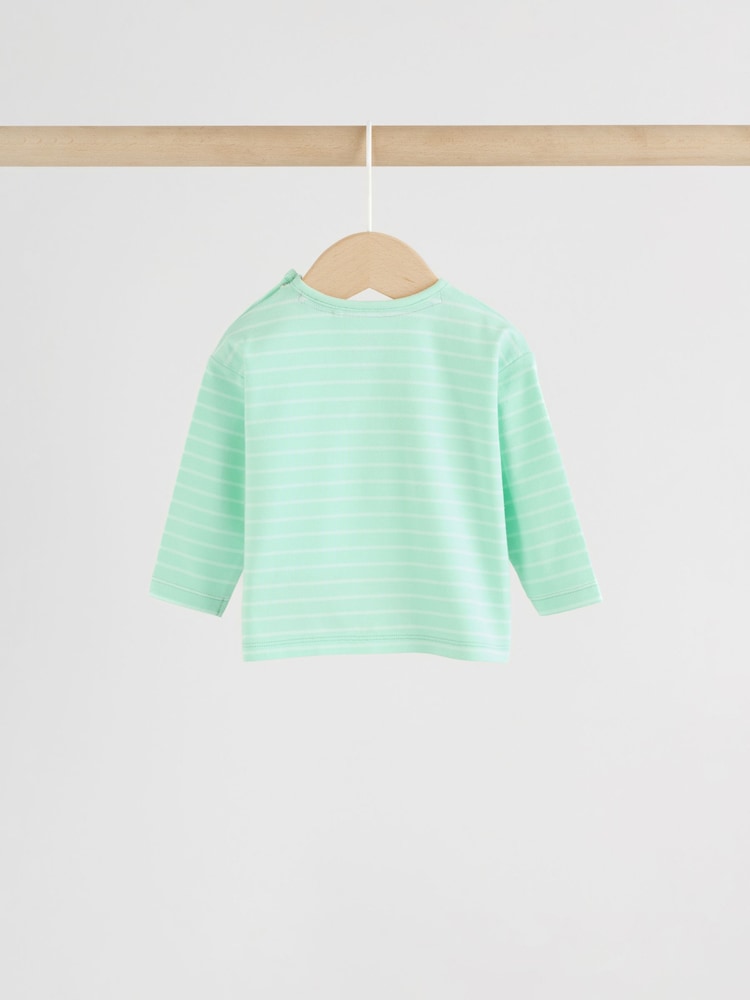 Green Long Sleeve Tops and Trousers Baby 2 Piece Set (0mths-2yrs)