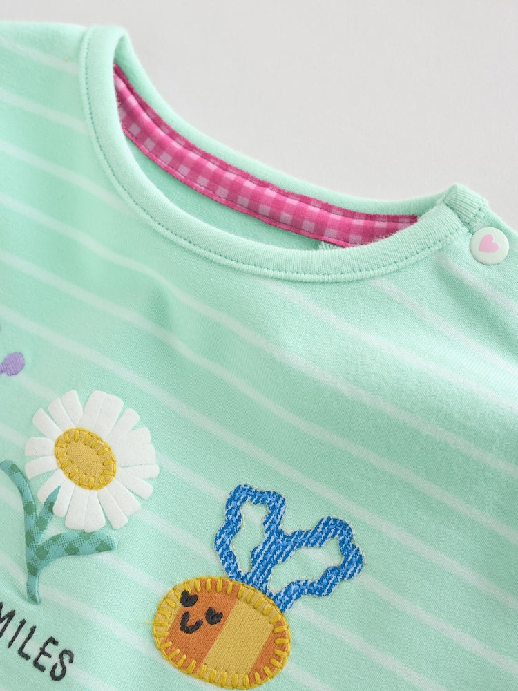 Green Long Sleeve Tops and Trousers Baby 2 Piece Set (0mths-2yrs)