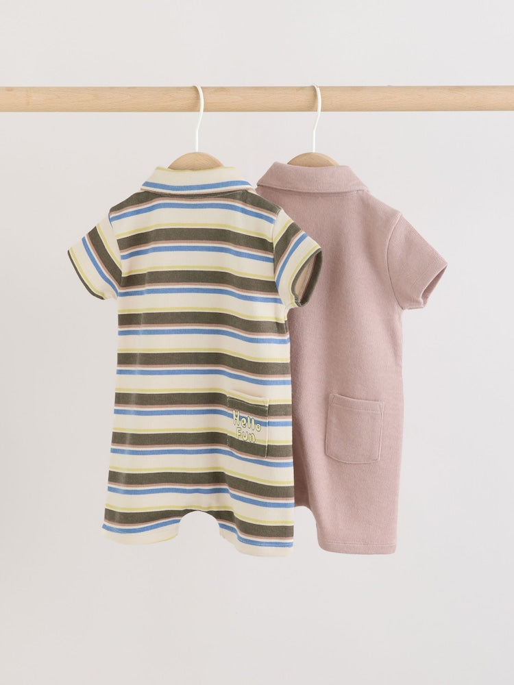 Khaki Green/Blue/Cream Stripe