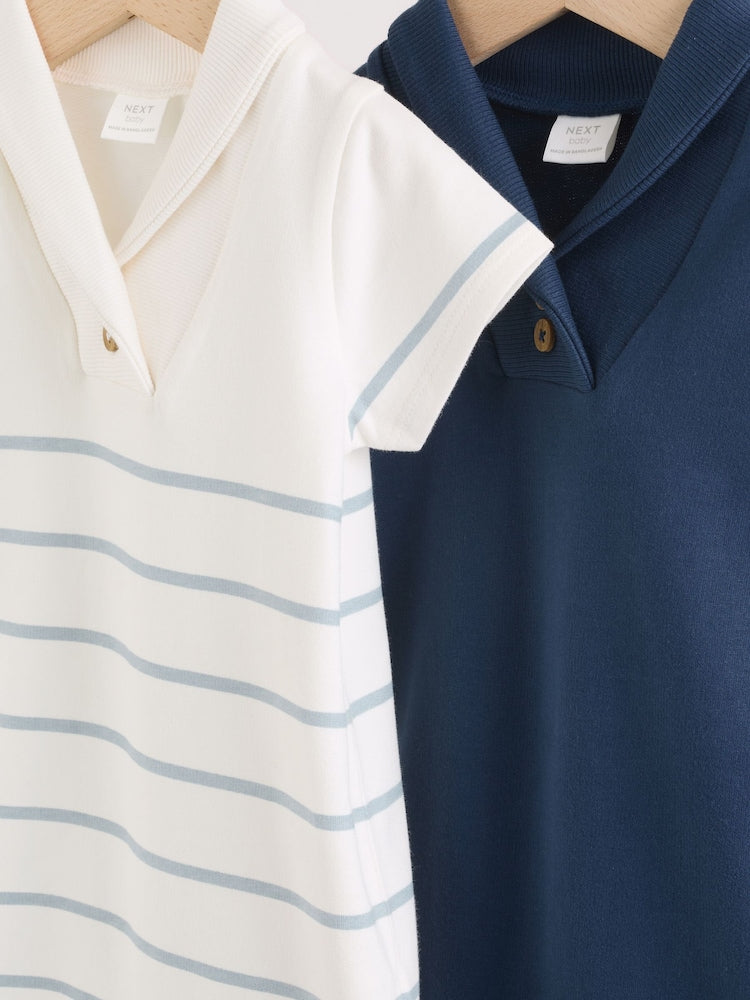 Blue and White Striped