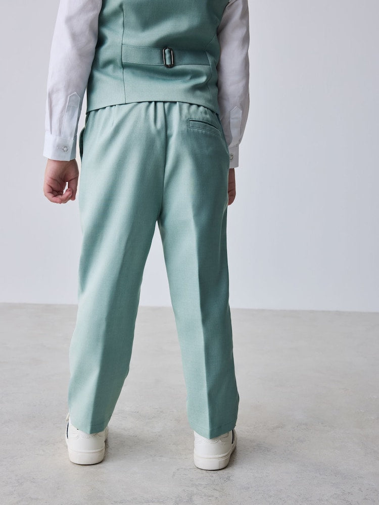 Baker by Ted Baker Green Waistcoat Shirt And Trousers Set