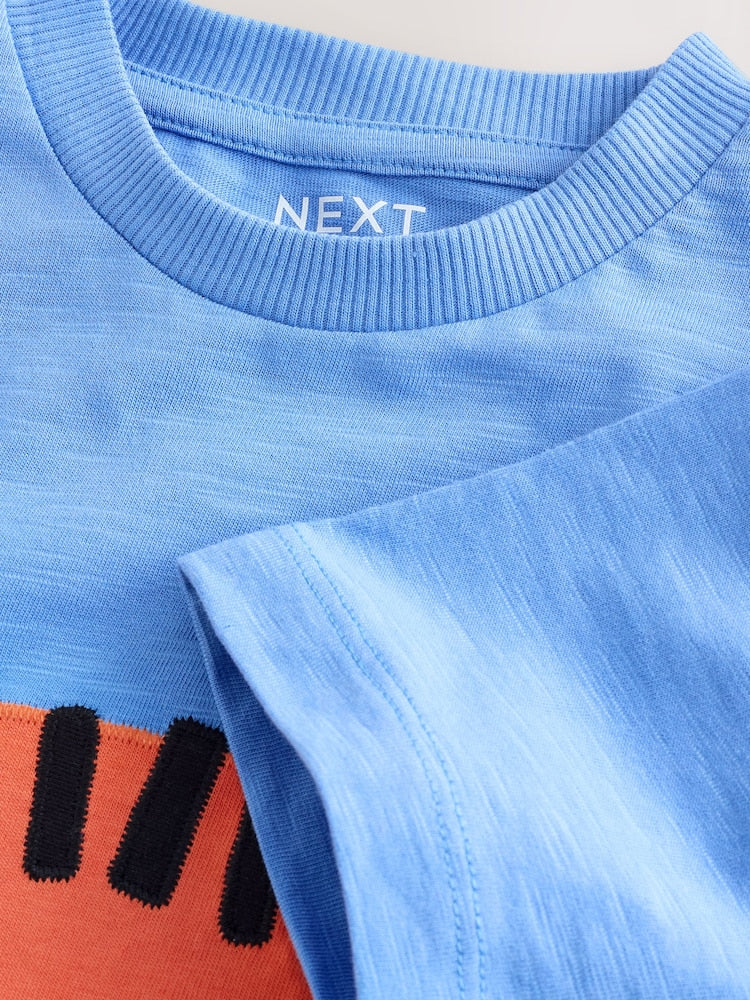 Blue Tiger Short Sleeve Interactive T-Shirt (3mths-7yrs)