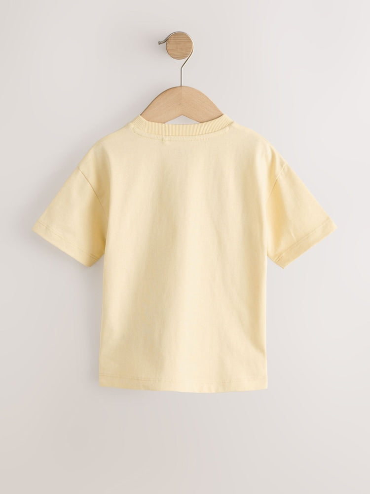 Yellow Bunny Short Sleeve Easter Graphic T-Shirt (3mths-7yrs)