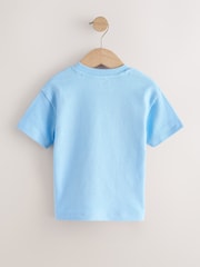 Light Blue Breakfast Trio Short Sleeve Appliqué T-Shirt (3mths-7yrs) - Size 3-6 Months (62-68cm)