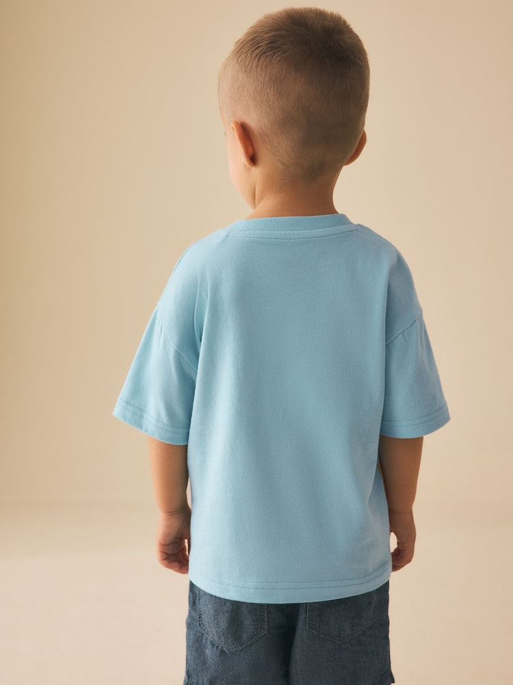 Blue Sea Animal Short Sleeve 3D Padded T-Shirt (3mths-7yrs)