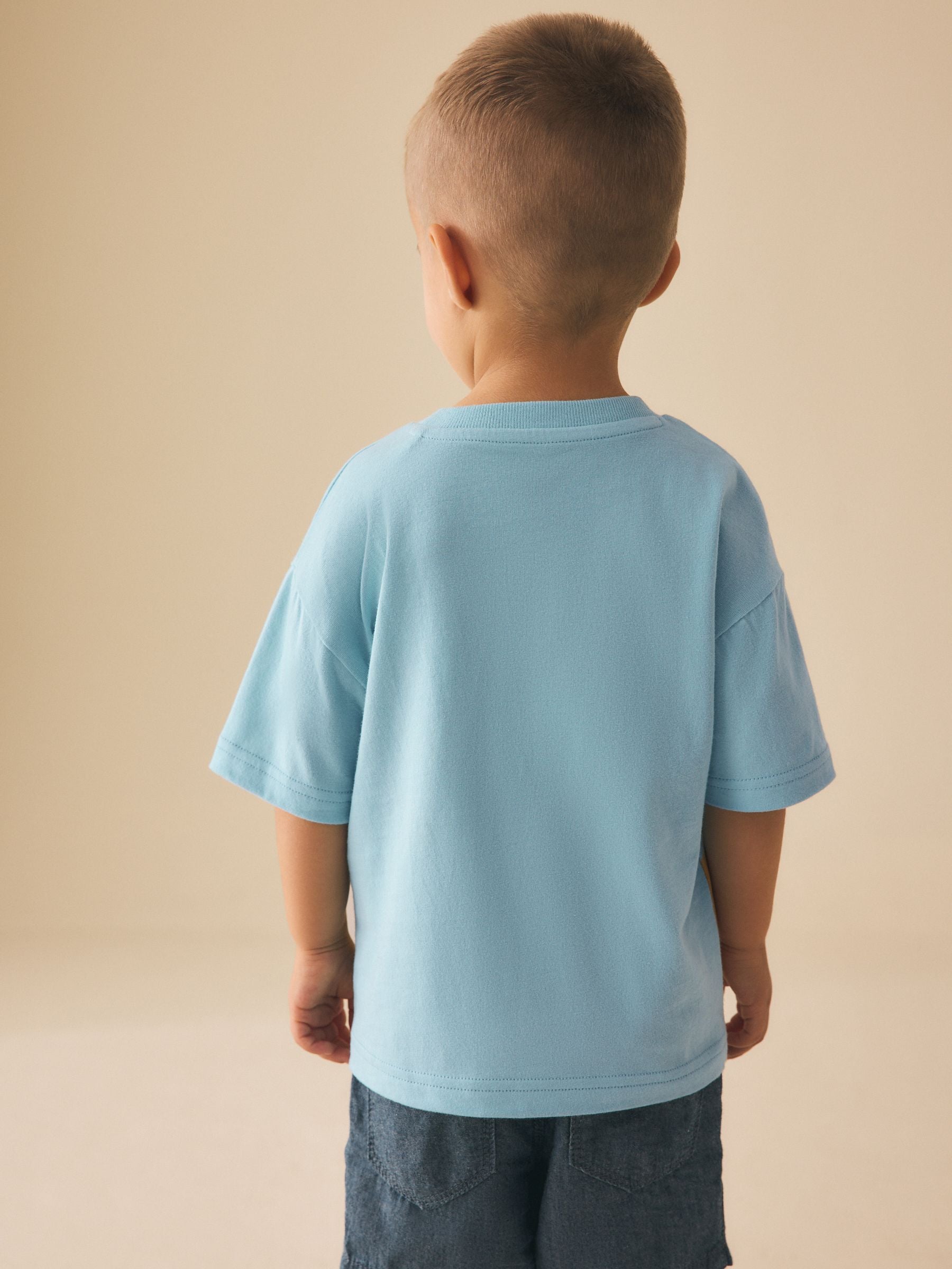 Blue Sea Animal Short Sleeve 3D Padded T-Shirt (3mths-7yrs) - Size 3-6 Months (62-68cm)
