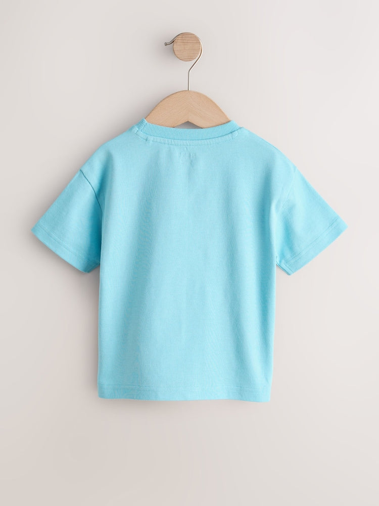 Blue Sea Animal Short Sleeve 3D Padded T-Shirt (3mths-7yrs)