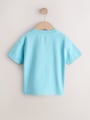 Blue Sea Animal Short Sleeve 3D Padded T-Shirt (3mths-7yrs) - Size 3-6 Months (62-68cm)