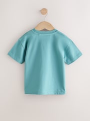 Blue Rocketship Short Sleeve Interactive T-Shirt (3mths-7yrs) - Size 3-6 Months (62-68cm)
