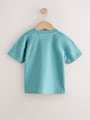 Blue Rocketship Short Sleeve Interactive T-Shirt (3mths-7yrs) - Size 3-6 Months (62-68cm)