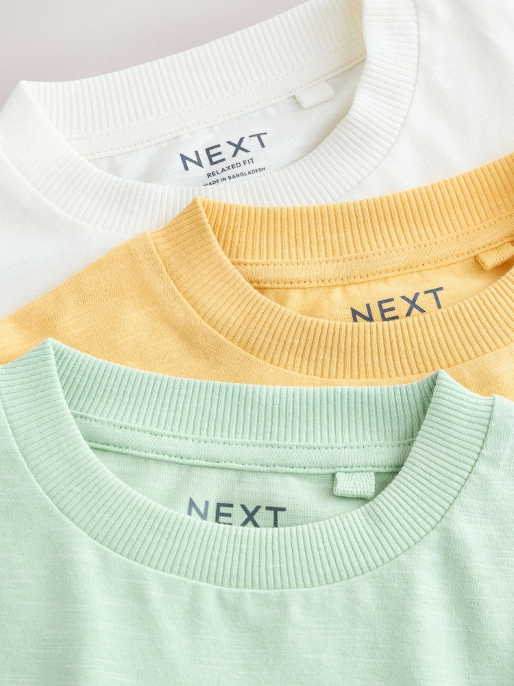 Green Watercolour Farm Short Sleeve Graphic T-Shirts 3 Pack (3mths-7yrs)