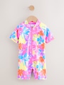Multi Rainbow Floral Sunsafe Swimsuit (3mths-10yrs) - Size 3-6 Months (62-68cm)
