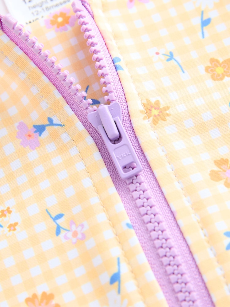 Yellow Gingham Ditsy Sunsafe Swimsuit (3mths-10yrs)