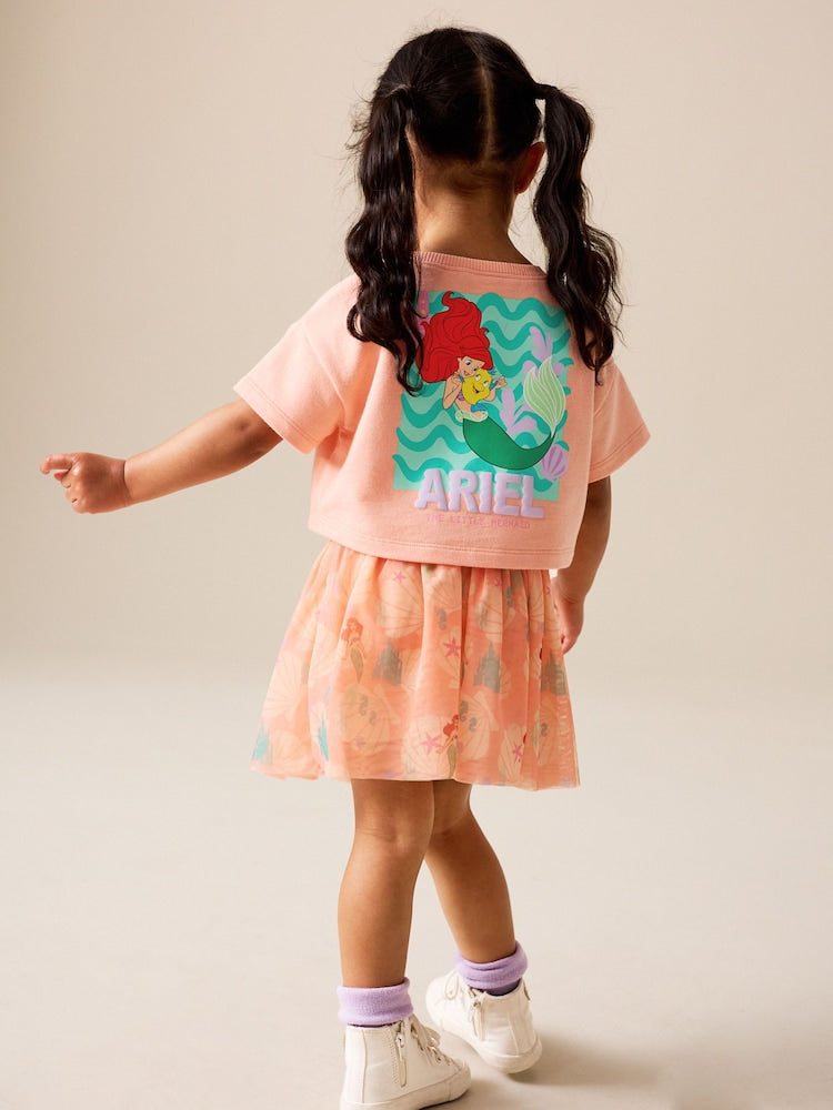 Coral Ariel Disney Top & Skirt Set (3mths-7yrs)