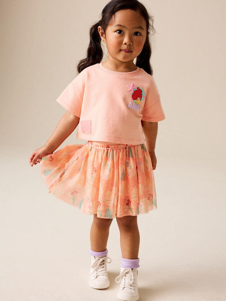 Coral Ariel Disney Top & Skirt Set (3mths-7yrs)