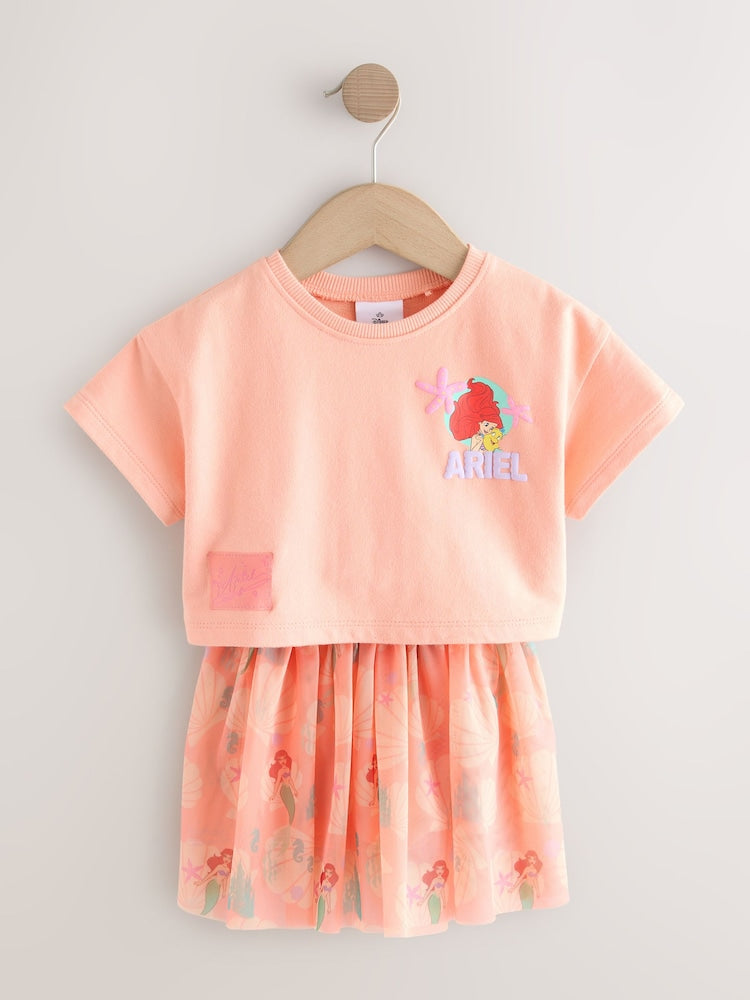 Coral Ariel Disney Top & Skirt Set (3mths-7yrs)