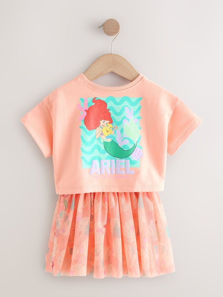 Coral Ariel Disney Top & Skirt Set (3mths-7yrs)