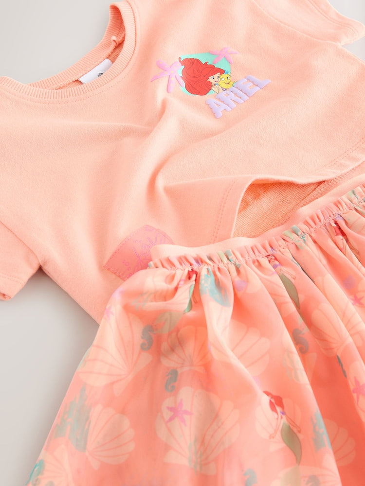 Coral Ariel Disney Top & Skirt Set (3mths-7yrs)