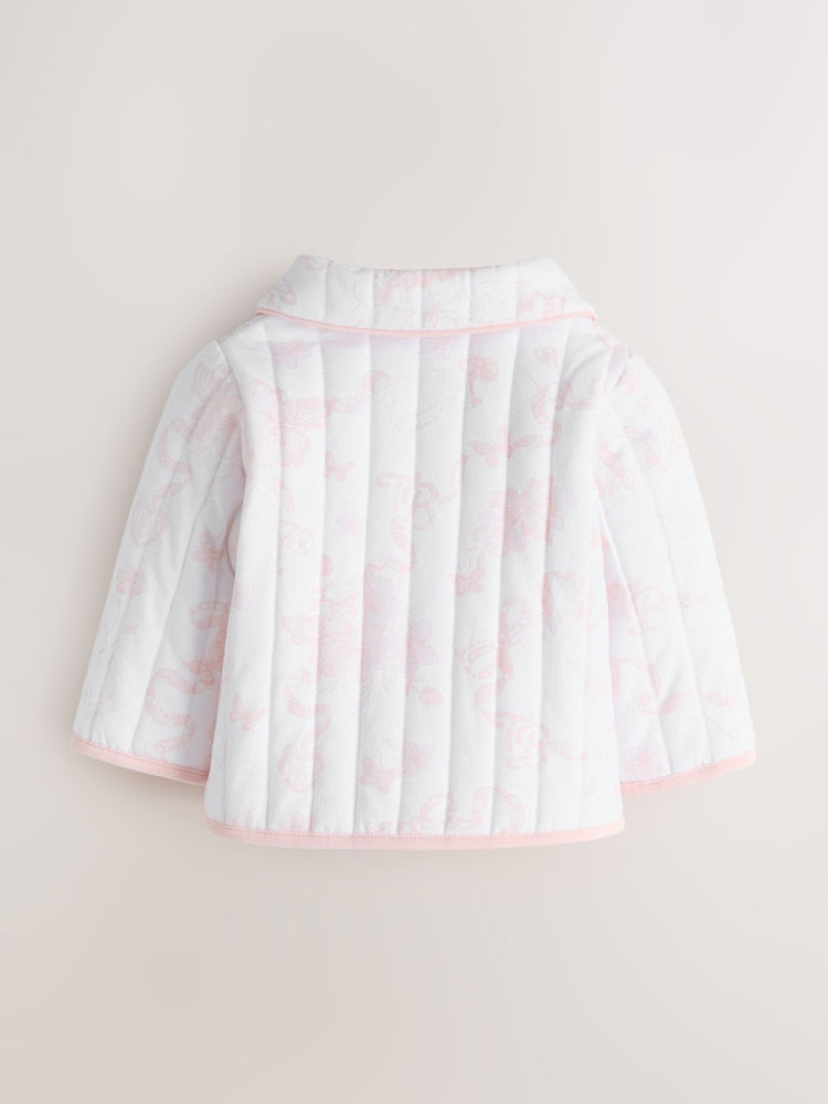 Baker by Ted Baker White Bunny Print Quilted Jacket