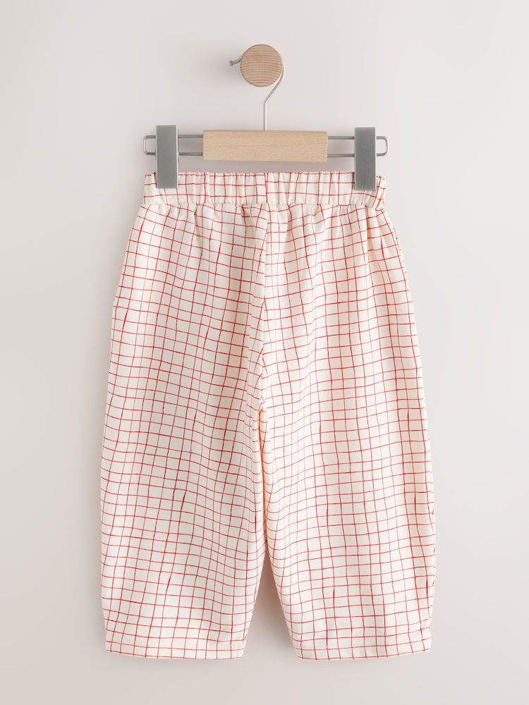 Pink Strawberry Embellished Barrel Trousers (3mths-7yrs)