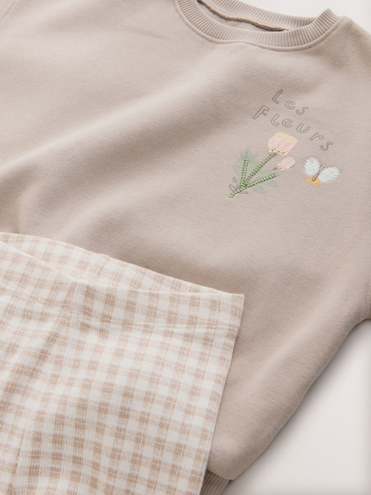 Neutral Sweatshirt & Leggings Set 2 Pack (3mths-7yrs)