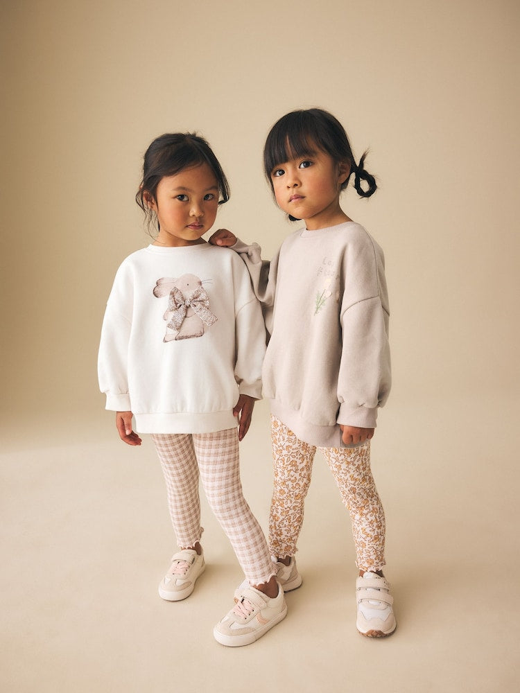 Neutral Sweatshirt & Leggings Set 2 Pack (3mths-7yrs)
