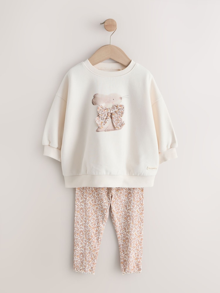 Neutral Sweatshirt & Leggings Set 2 Pack (3mths-7yrs)