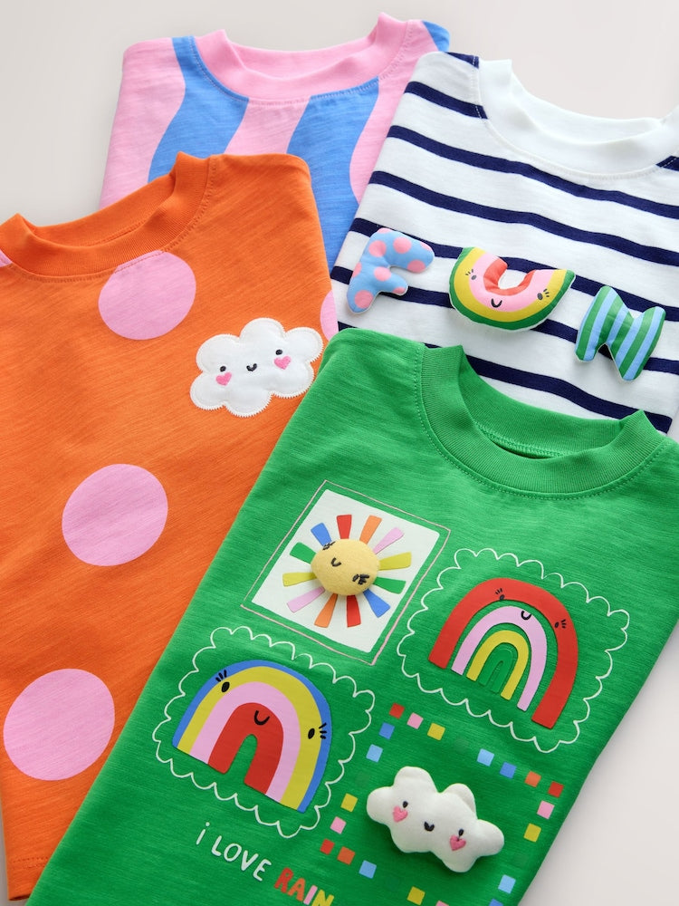 Rainbow T-Shirts 4 Pack (3mths-7yrs)