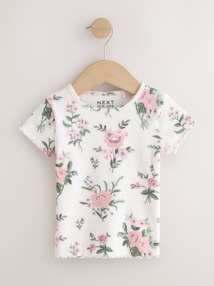 Pink Short Sleeve T-Shirts 5 Pack (3mths-7yrs)