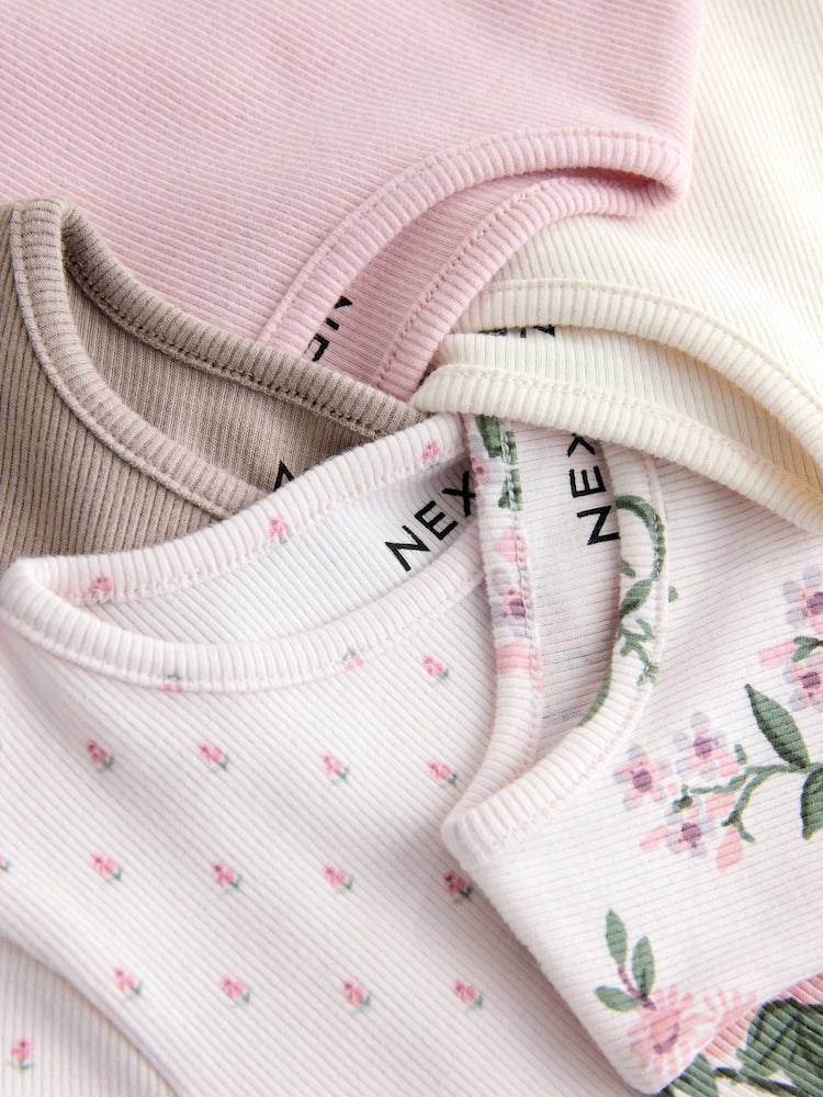 Pink Short Sleeve T-Shirts 5 Pack (3mths-7yrs)