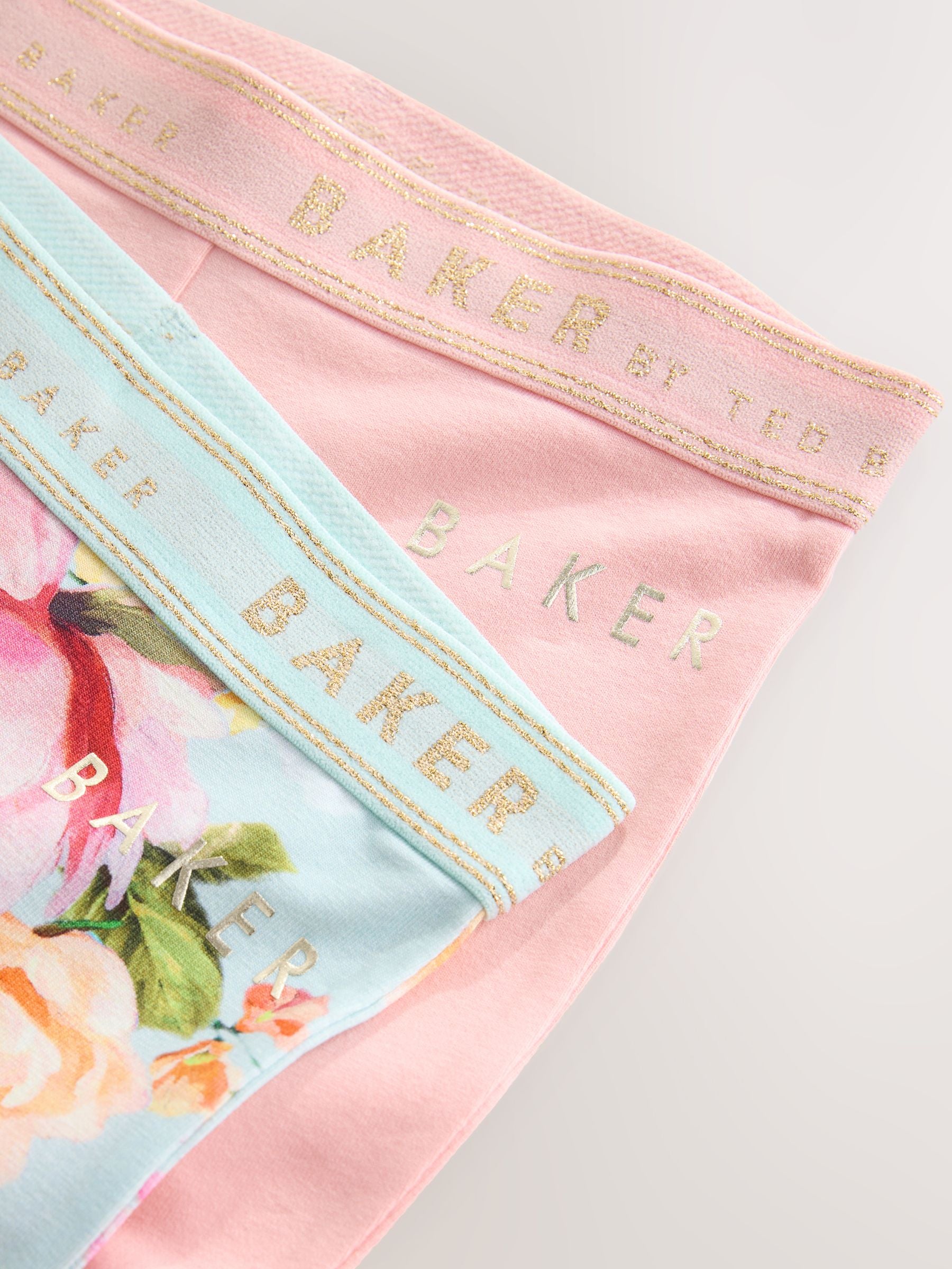 Baker by Ted Baker 2 Pack Pink Flares Leggings - Size 12-18 Months (80-86cm)