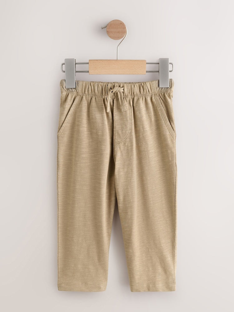 Rust Stripe Tan Brown And Grey Stripe Joggers 3 Pack (3mths-7yrs)