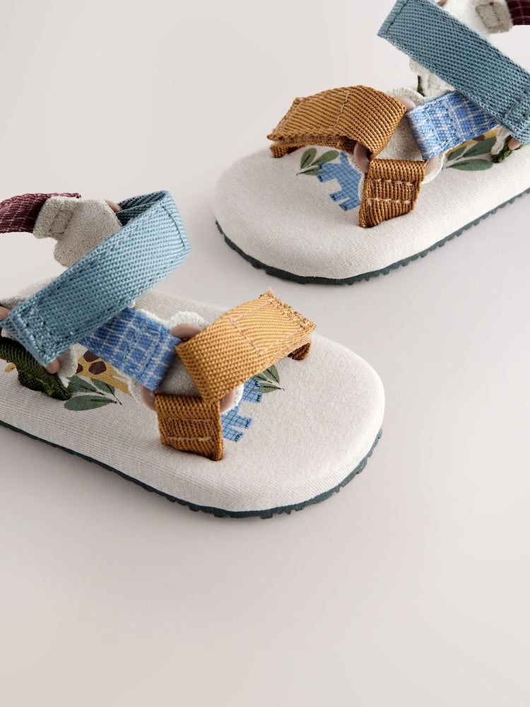 Neutral Safari Baby Trekker Sandals (0-2mths)