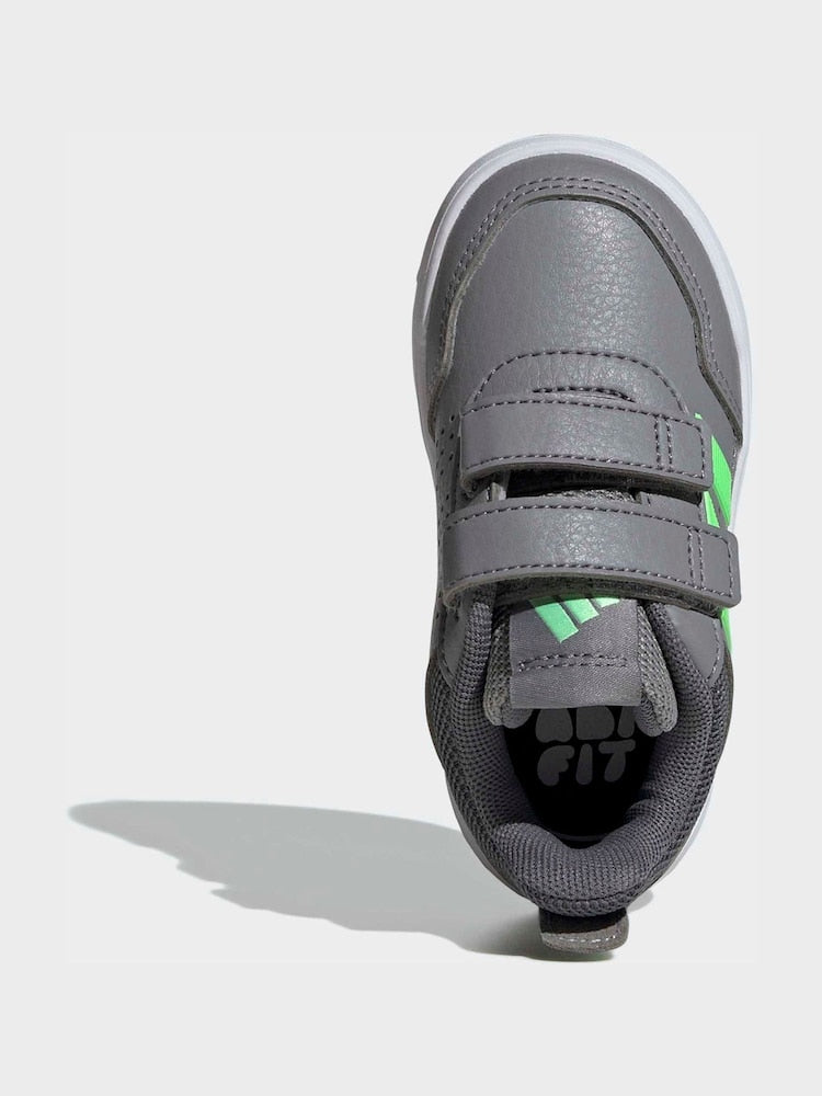 adidas Grey Hook and Loop Tensaur Sport 3.0 Infant Trainers