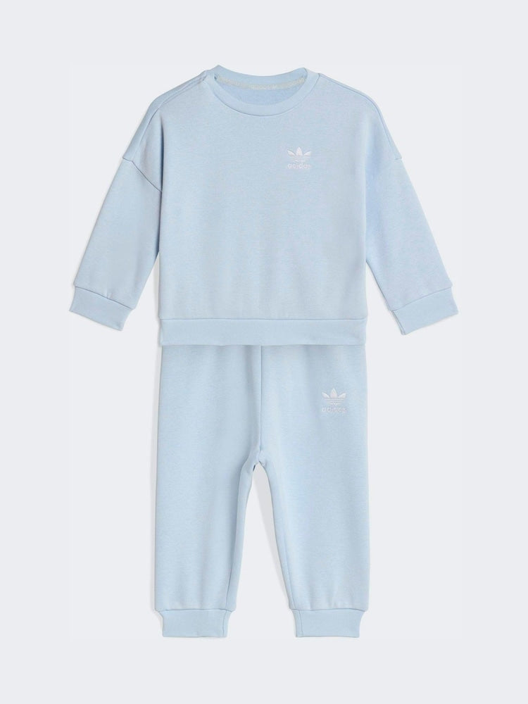 adidas Originals Blue Oversized Sweatshirt and Jogger Infant Set