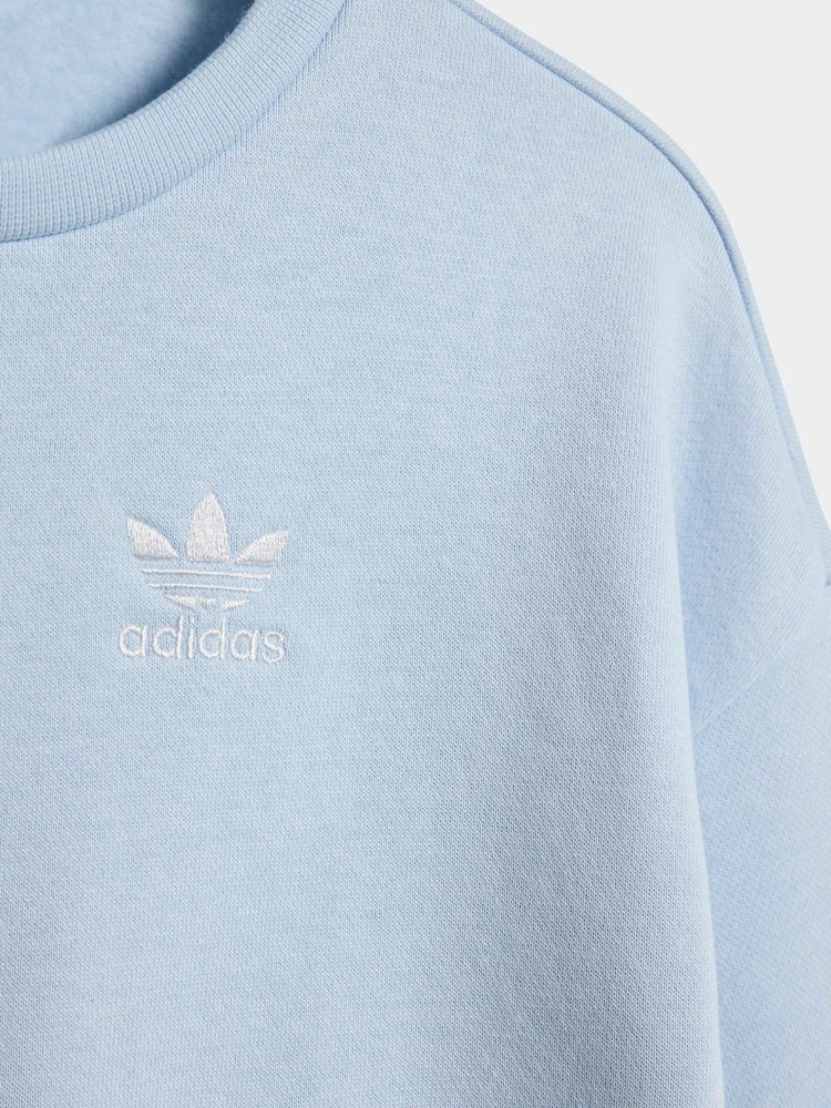 adidas Originals Blue Oversized Sweatshirt and Jogger Infant Set