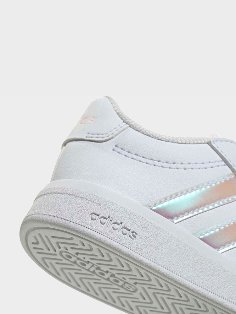 adidas White Grand Court 3.0 Infant Trainers