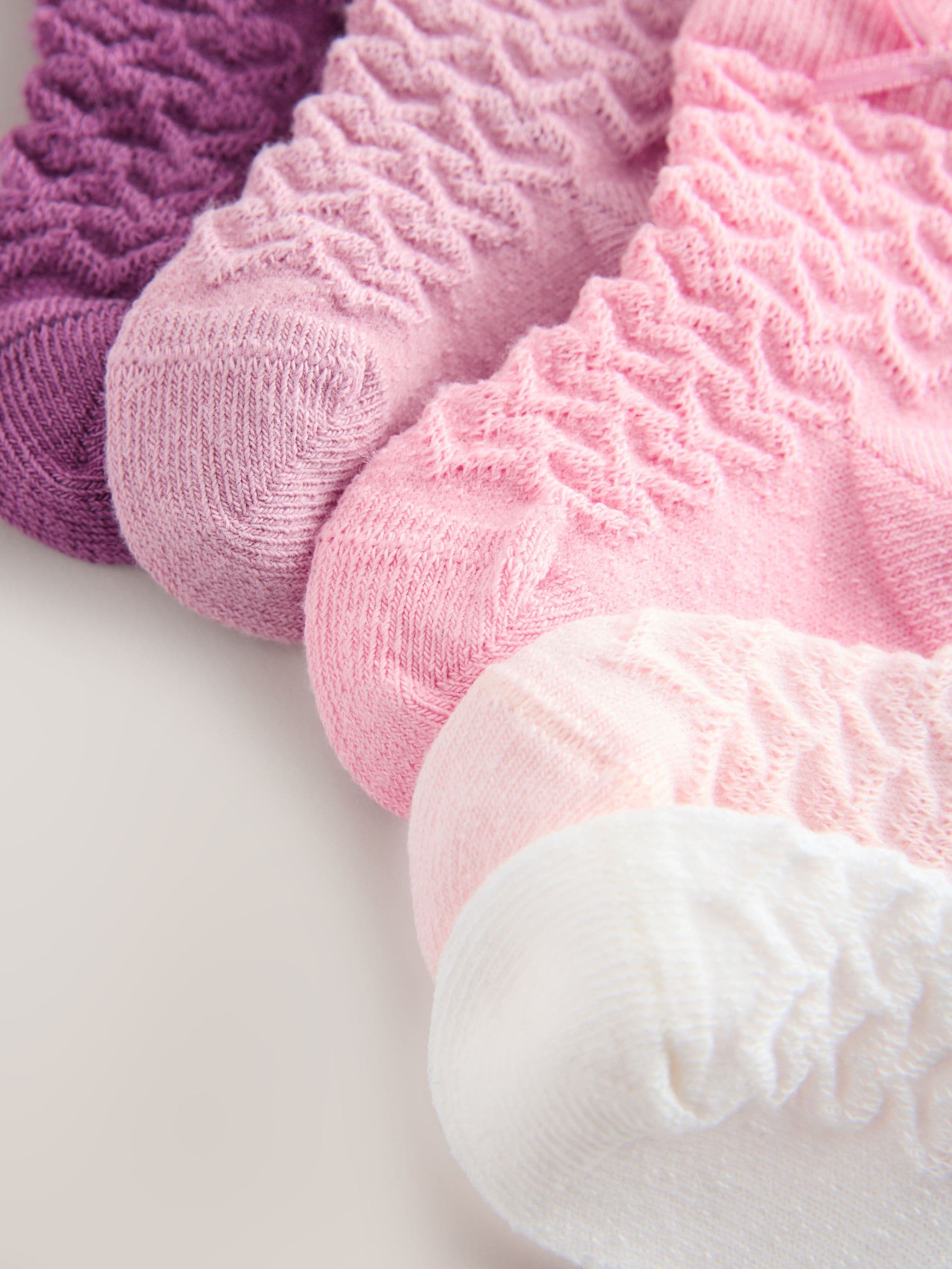Pink Baby Socks 5 Pack - Size 50cm (First Size)