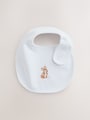 Pink/White Baby Bibs 5 Pack - Size One