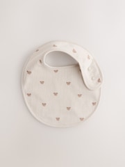 Brown Baby Bibs 5 Pack - Size One