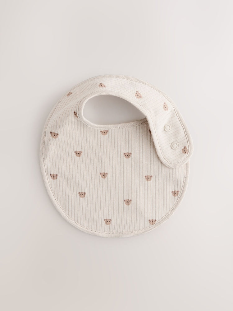 Brown Baby Bibs 5 Pack