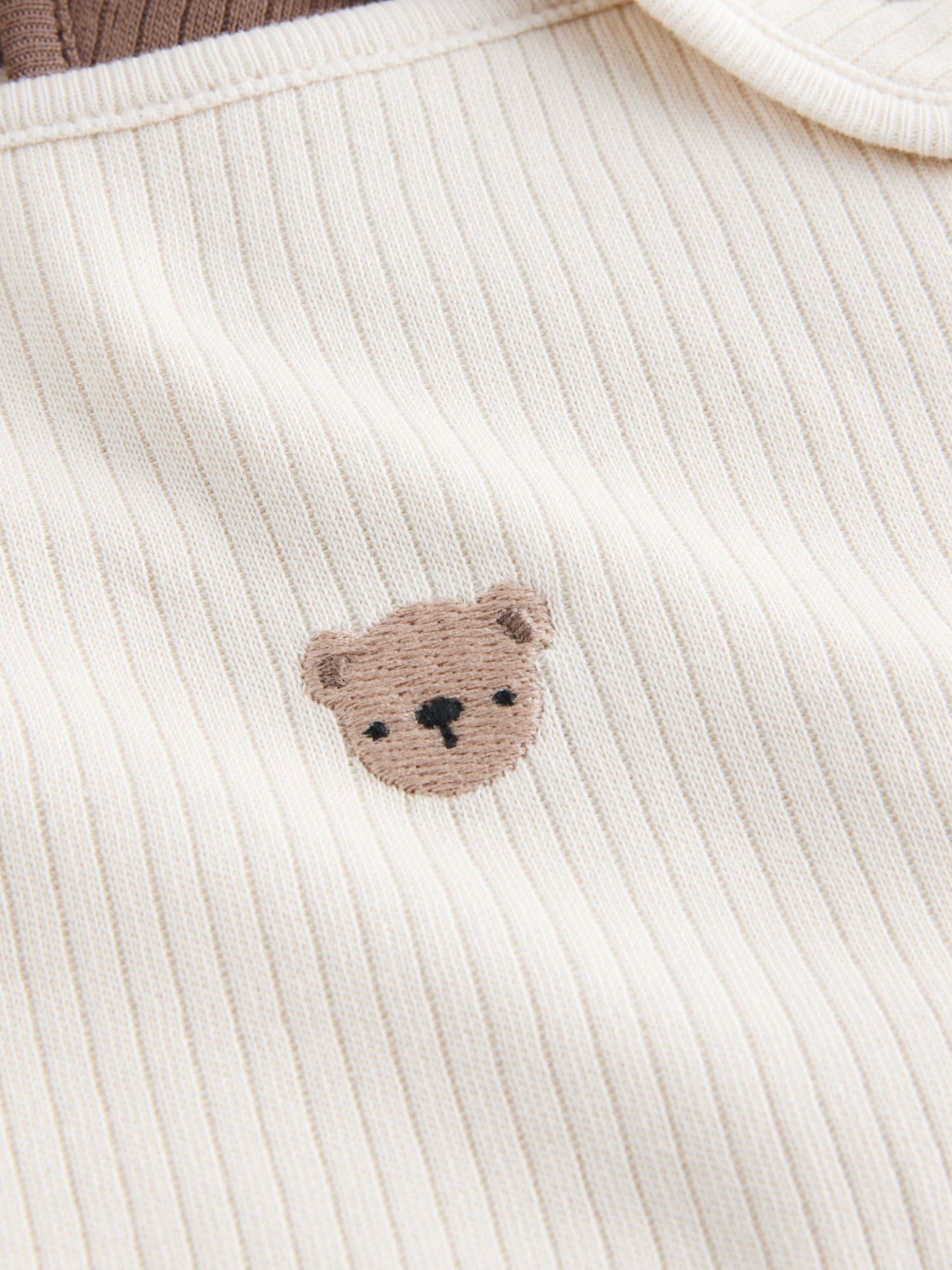 Brown Baby Bibs 5 Pack - Size One